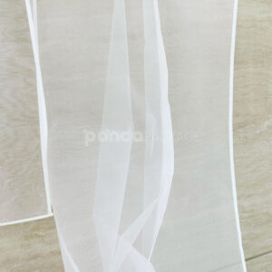 white organza garment bags with full-length zipper for clothing storage and protection