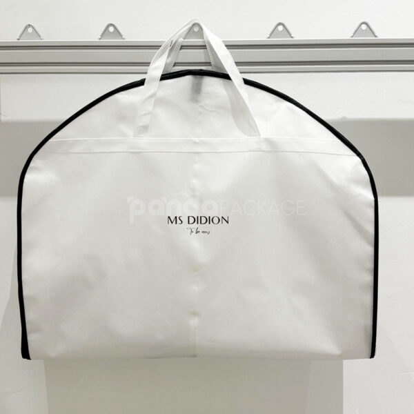 White Non-Woven Garment Bag with Carry Handles
