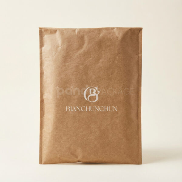Recyclable Kraft Paper Bubble Mailer Bag with Self-Adhesive Seal