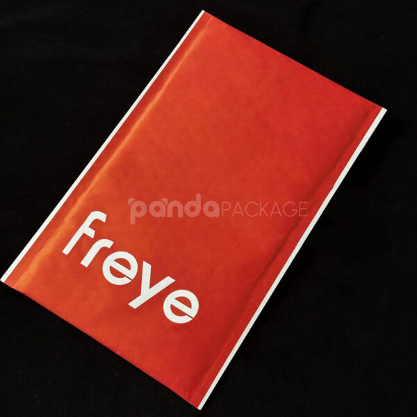 Red Kraft Paper Bubble Mailer Bag with Self-Adhesive Seal
