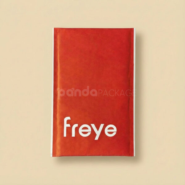 Red Kraft Paper Bubble Mailer Bag with Self-Adhesive Seal