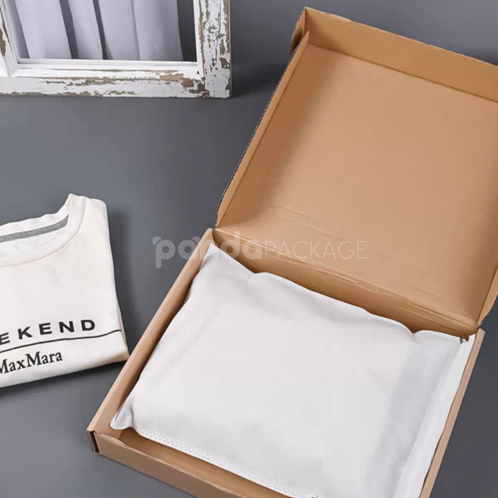 white non-woven fabric drawstring bag for clothing and shoe packaging