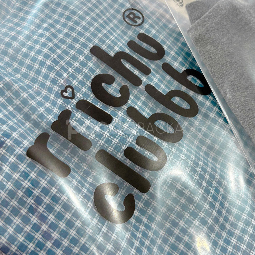clear zip lock apparel packaging bags for clothing storage and shipping