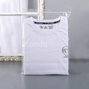 clear resealable apparel packaging bags for clothing storage and retail