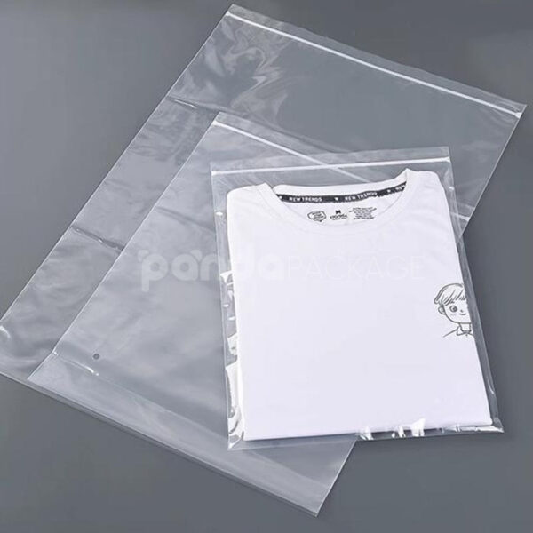 Transparent Resealable Apparel Packaging Bags for Clothing Storage
