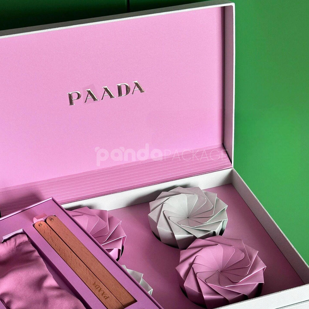 luxury flip lid rigid gift box with drawer and magnetic closure for elegant product packaging