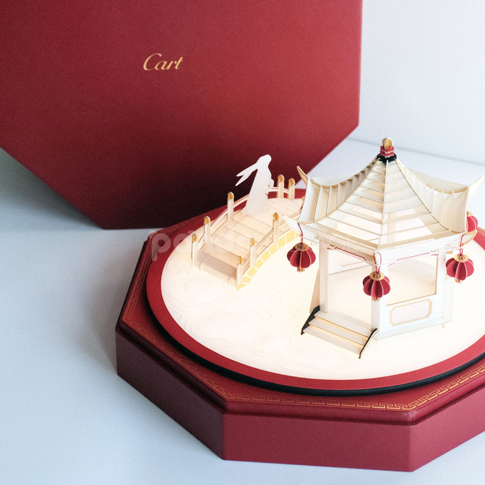 luxury red octagon rigid box with lid and ribbon for premium gift packaging