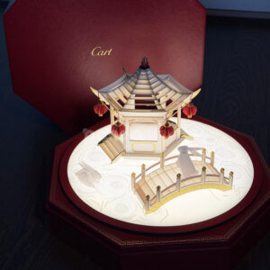 luxury red octagon rigid box with lid and ribbon for premium gift packaging