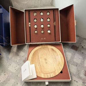 luxury double door rigid box with magnetic closure and drawer for premium gift packaging