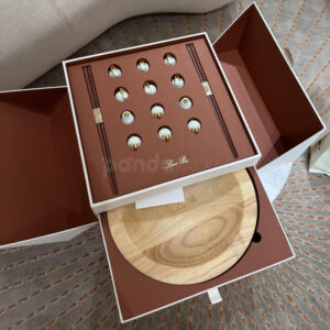 luxury double door rigid box with magnetic closure and drawer for premium gift packaging
