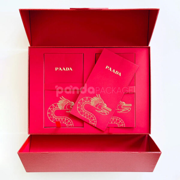 Luxury Magnetic Flip Lid Rigid Gift Box with Logo Plaque