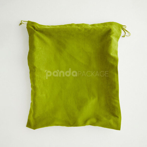 Luxury Suede Drawstring Dust Bag for Handbag and Accessory Packaging