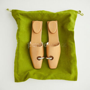 luxury suede drawstring dust bag in olive green for handbags and accessories packaging