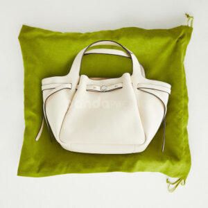 luxury suede drawstring dust bag in olive green for handbags and accessories packaging