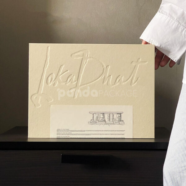Eco-Friendly Flip-Top Cosmetic Blind Box with Embossed Design