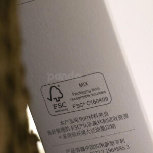 fsc certified sustainable cosmetic paperboard box with easy tear-open design for skincare packaging