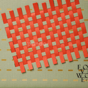 luxury rigid cosmetic gift box with woven texture design and gold foil stamping for makeup packaging