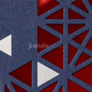 luxury rigid cosmetic gift box with woven texture design and gold foil stamping for makeup packaging