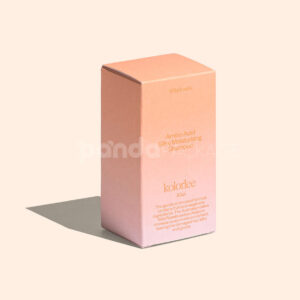 eco-friendly gradient paperboard box for shampoo and conditioner packaging with matte soft-touch finish