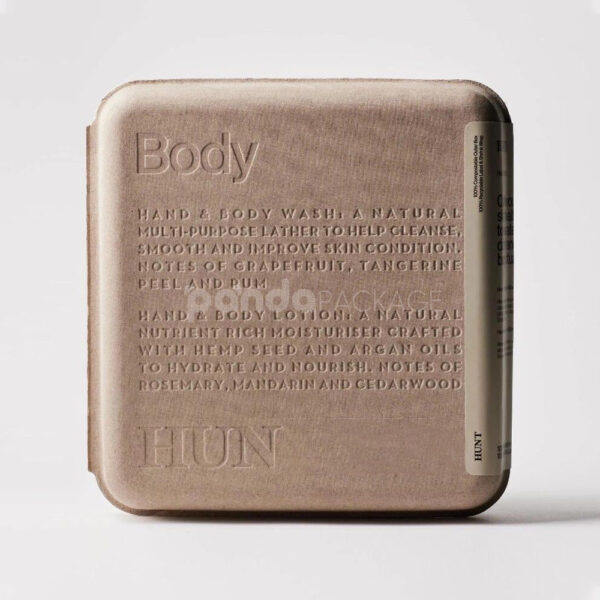 Biodegradable Molded Pulp Gift Box for Sustainable Body and Skincare Packaging