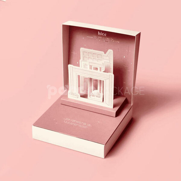 Luxury Pop-Up Folding Gift Box with 3D Paper Art for Premium Brand Presentation