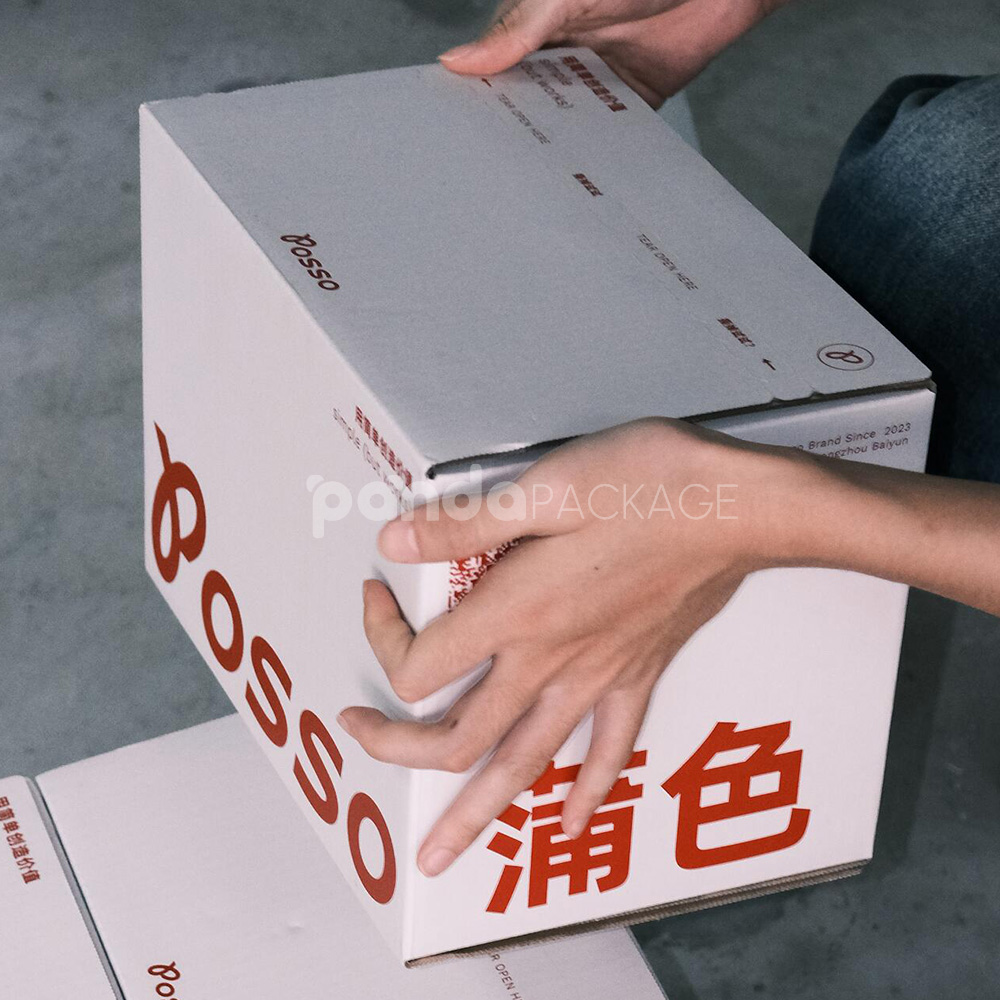 eco-friendly recyclable corrugated cardboard box for shipping and storage