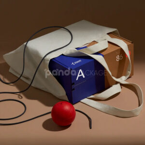 two-tone corrugated cardboard mailer box with easy-open tear strip for electronics packaging