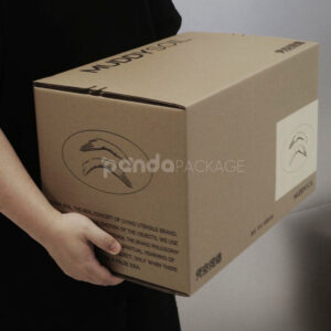kraft corrugated cardboard box for art and decor product shipping