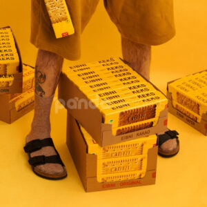 printed corrugated cardboard box for biscuit and snack food packaging