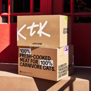 corrugated cardboard shipping box for fresh pet food packaging