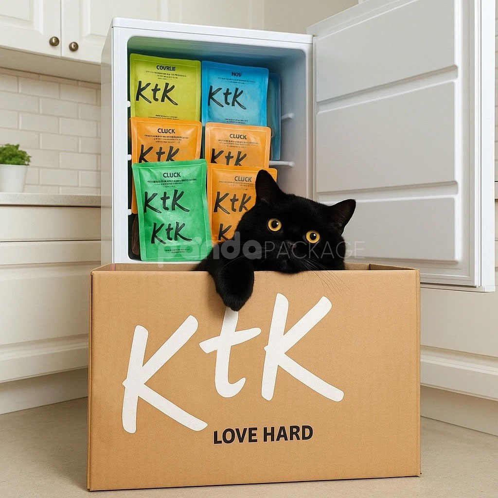corrugated cardboard shipping box for fresh pet food packaging