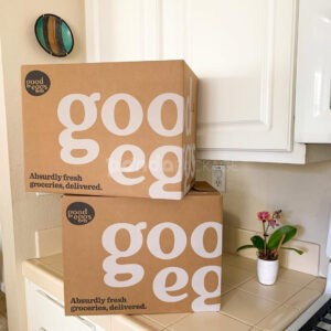 kraft corrugated cardboard delivery box for grocery and fresh food packaging