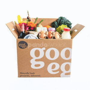 kraft corrugated cardboard delivery box for grocery and fresh food packaging