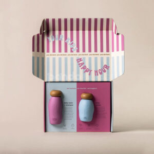 color printed corrugated mailer box for baby care and gift packaging