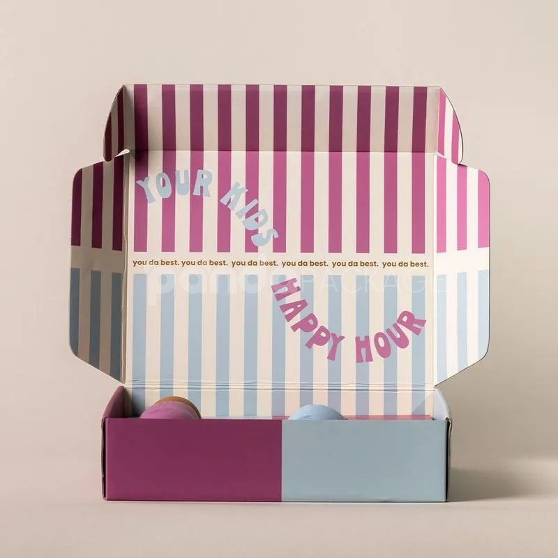 color printed corrugated mailer box for baby care and gift packaging