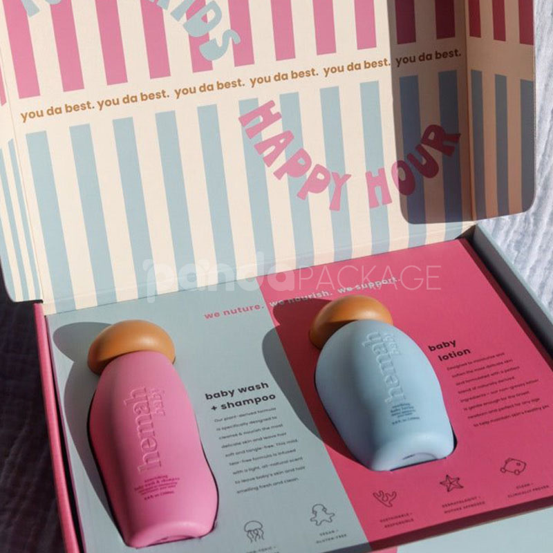 color printed corrugated mailer box for baby care and gift packaging