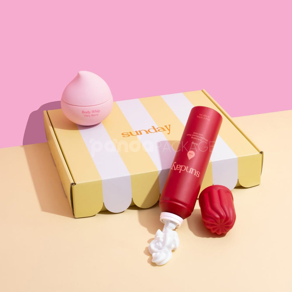 color printed corrugated mailer box for cosmetic and beauty packaging