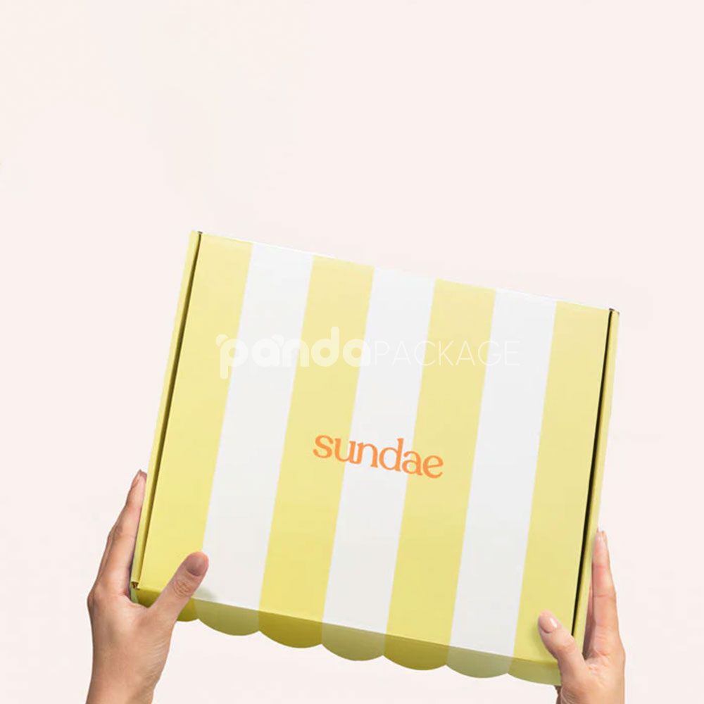 color printed corrugated mailer box for cosmetic and beauty packaging
