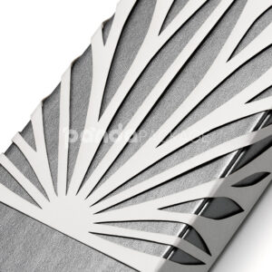 black and silver rigid drawer box with paper sleeve for cannabis vape pen packaging