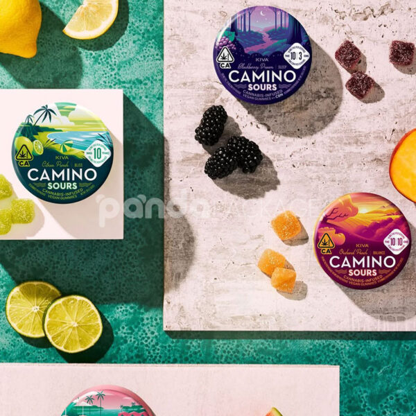 Round Metal Tin Box for Cannabis Edible Gummies Packaging