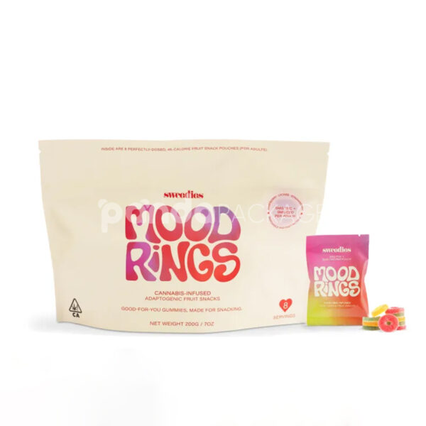 Matte Resealable Mylar Bag Set for Cannabis Gummies Packaging