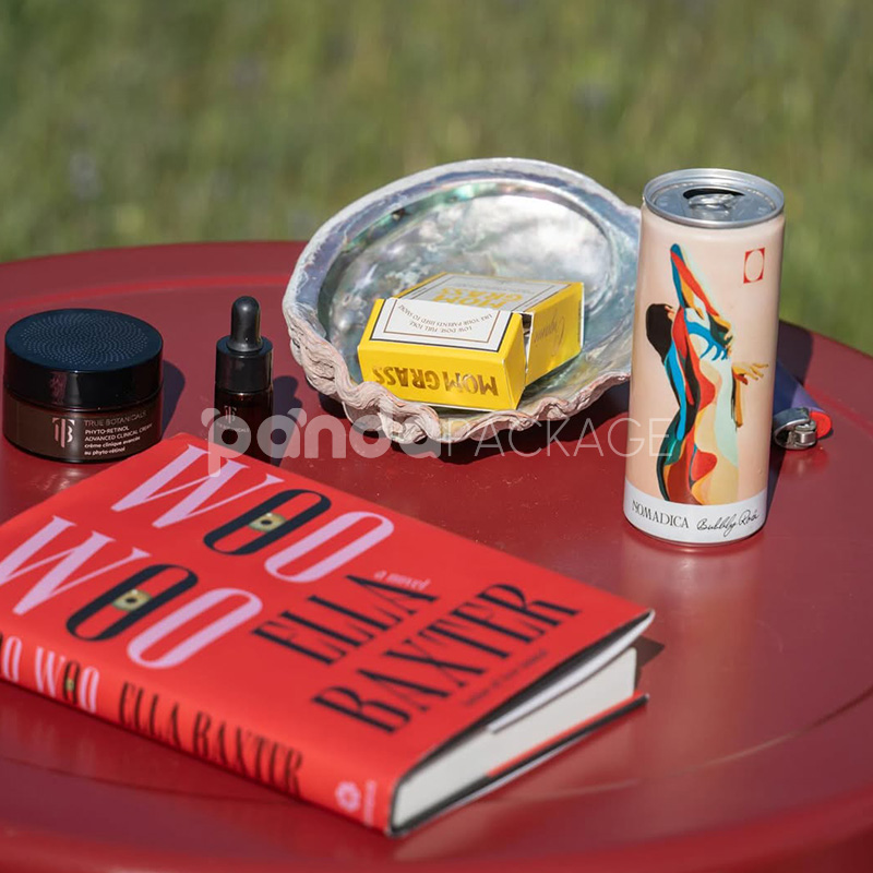 flip top paperboard box for cannabis pre-roll joints packaging with matte finish and gold foil edge design