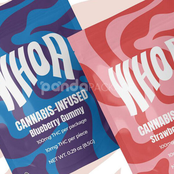 Resealable Mylar Stand-up Pouch for Cannabis Infused Gummies