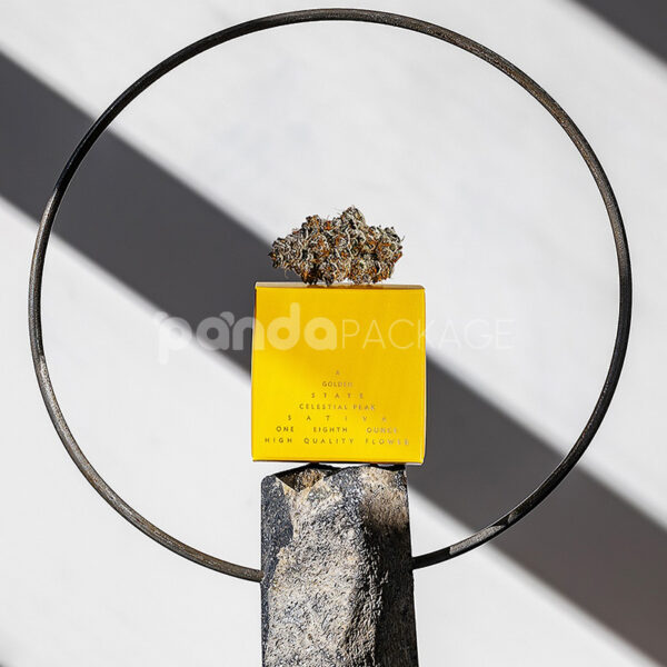 Double Tuck Paperboard Box for Cannabis Flower Packaging