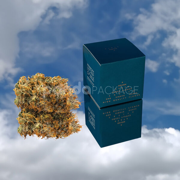 Double Tuck Paperboard Box for Cannabis Flower Packaging