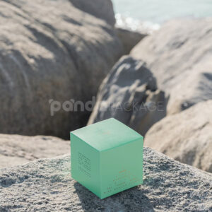 double tuck paperboard box for cannabis flower packaging with logo printing and matte lamination