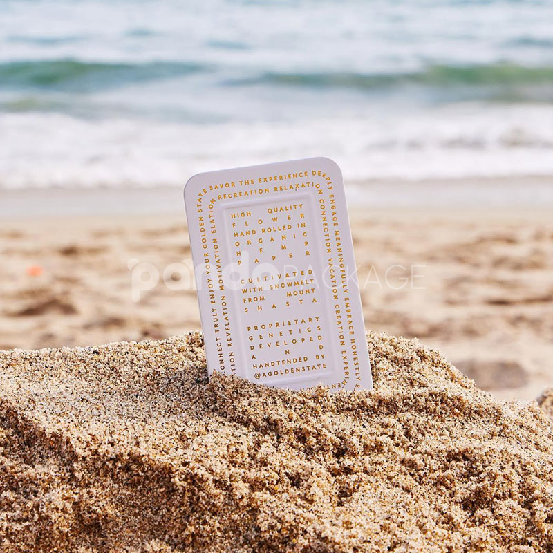 rectangular slide tin box for cannabis pre-roll joint packaging with logo printing