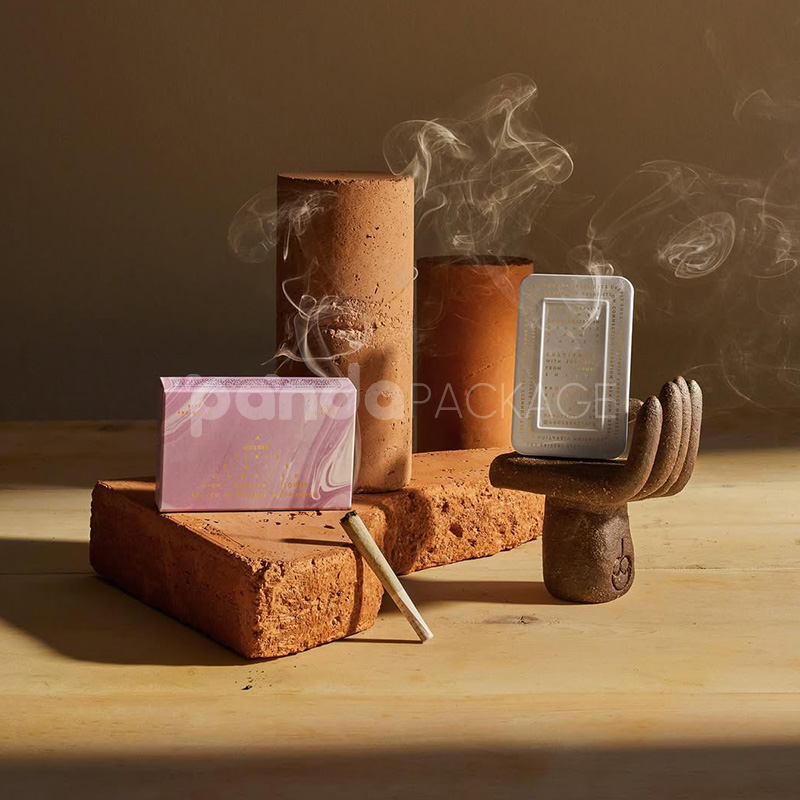 rectangular slide tin box for cannabis pre-roll joint packaging with logo printing