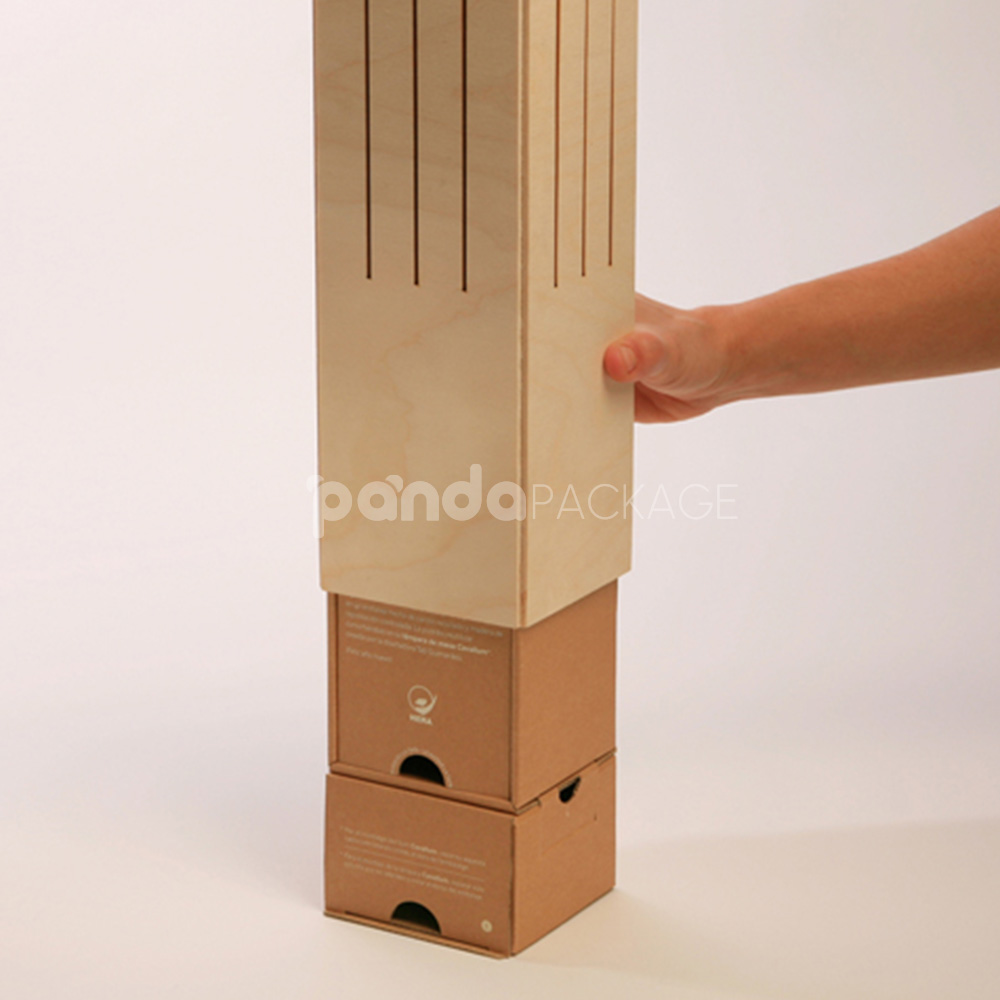 rigid drawer wine packaging box with kraft sleeve and rope handle for wine and champagne bottles