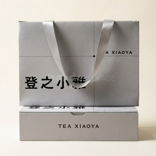 Minimalist White Cosmetic Box with Insert Divider